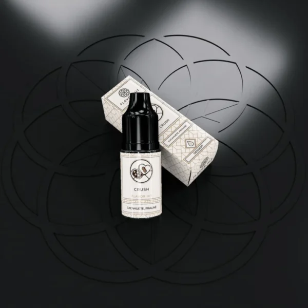 Crush, e-liquide cacahuète et chocolat de Flavor Hit, gamme Essentials