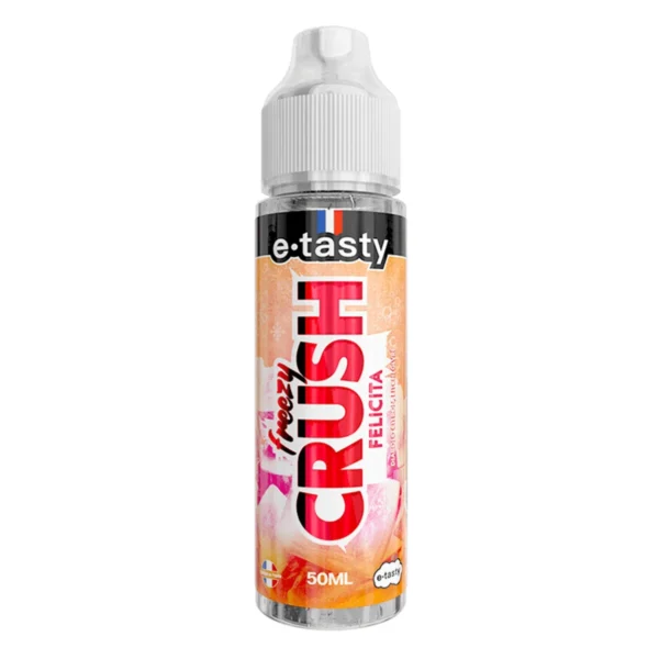Felicita, e-liquide diabolo citron et litchi givré d’e.tasty, gamme Freezy Crush, flacon de 50 mL