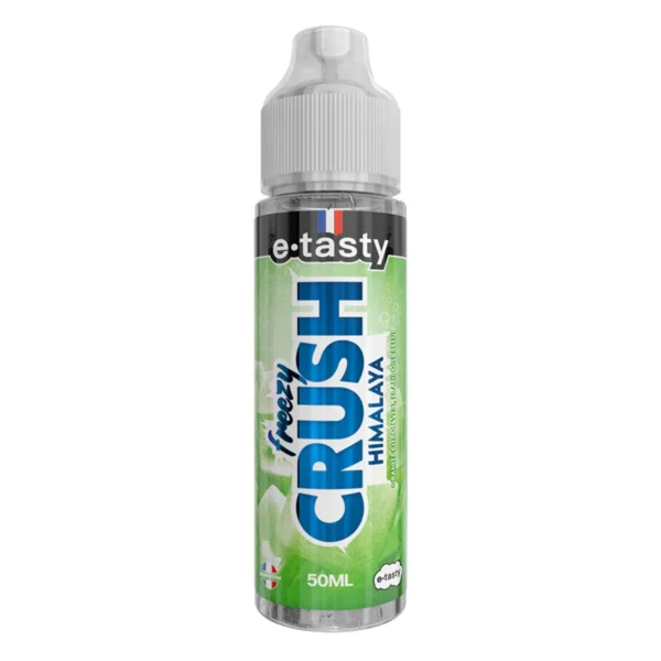 Himalaya, e-liquide citron vert givré et framboise bleue d’e.tasty, gamme Freezy Crush, flacon de 50 mL