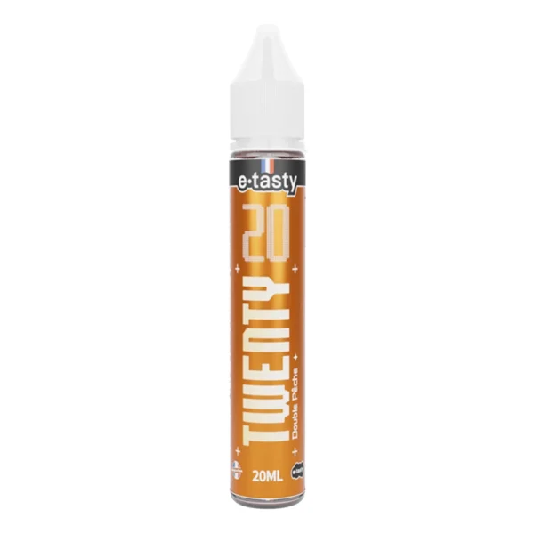 E-liquide Double Pêche 20 mL de la gamme TWENTY par e.tasty