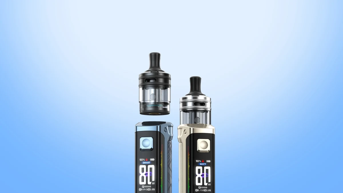 Kit Atlantis LX Aspire en Dark Blue et Champagne Gold